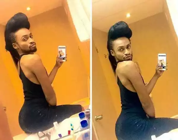 Denrele Edun Shares Sultry Bathroom Selfie